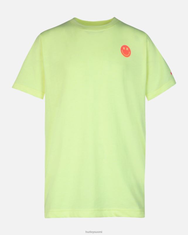 Hurley lapset hymiöruudullinen t-paita Se sitruunakierteinen kanerva vaatetus A06JJB609