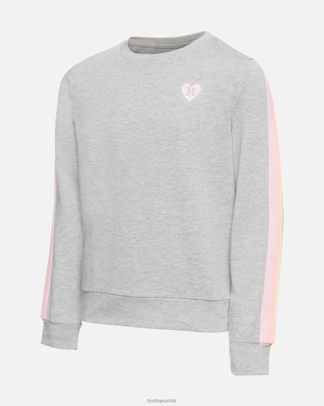 Hurley lapset pieni sateenkaari urheilullinen crewneck dk harmaa kanerva vaatetus A06JJB619
