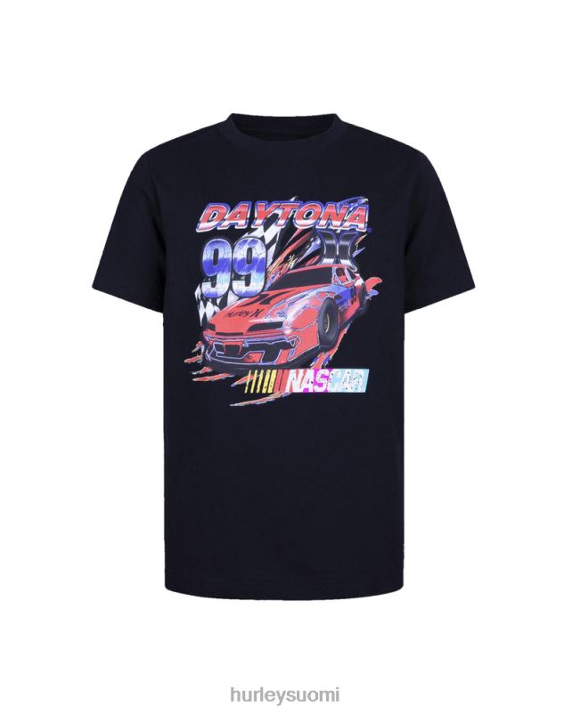 Hurley lapset x nascar jokapäiväinen lyhythihainen t-paita musta vaatetus A06JJB610