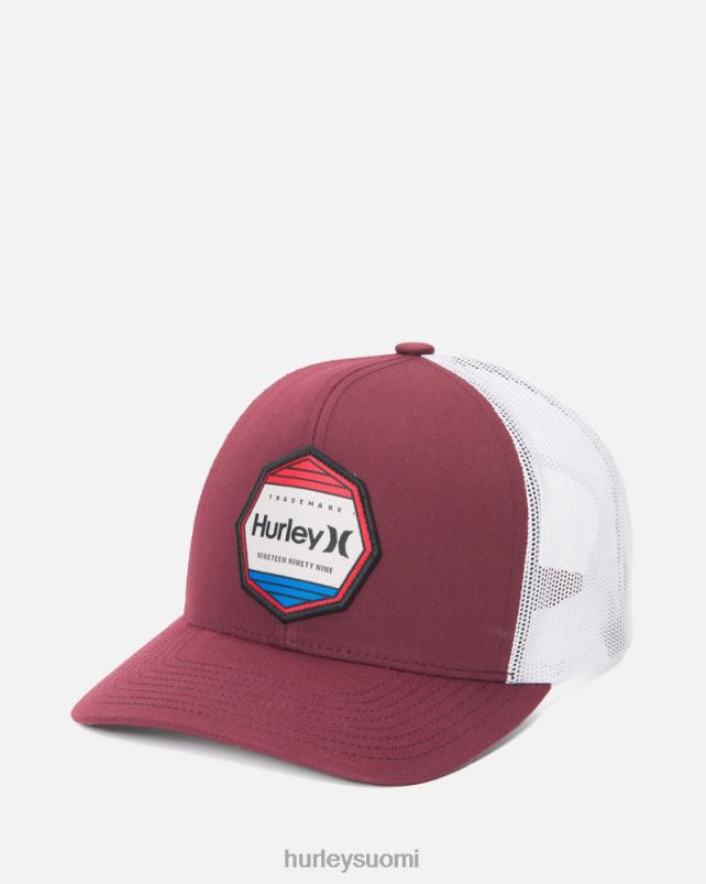 Hurley miehet pacific patch hat viininpunainen Lisätarvikkeet A06JJB435