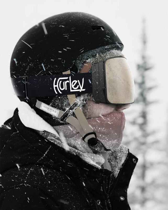 Hurley miehet helix aikuisten lumilasit + magneettilinssi hopea peili Lisätarvikkeet A06JJB458