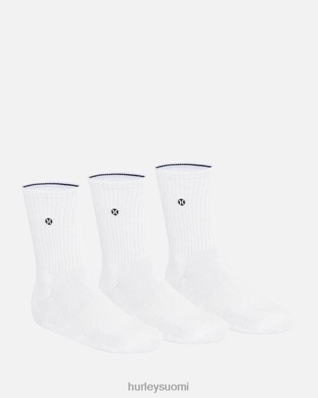 Hurley miehet h2o-dri miehistön sukka 3kpl valkoinen Lisätarvikkeet A06JJB83