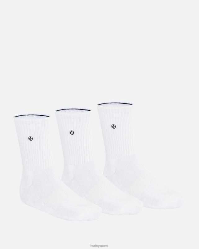 Hurley miehet h2o-dri miehistön sukka 3kpl valkoinen Lisätarvikkeet A06JJB83