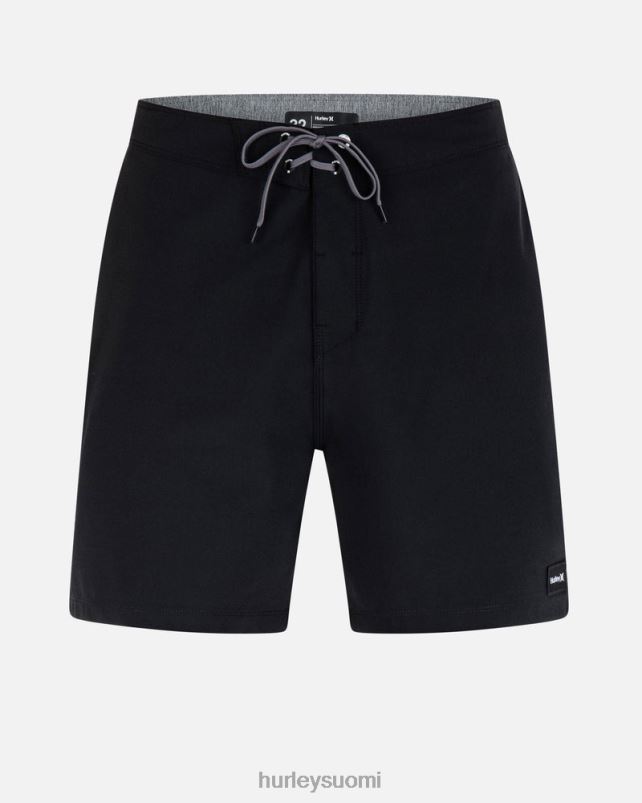Hurley miehet Phantom-eco yksi ja ainoa kiinteä 18" boardshort musta vaatetus A06JJB96