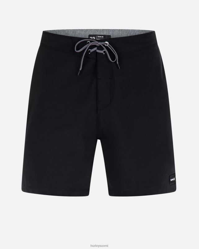 Hurley miehet Phantom-eco yksi ja ainoa kiinteä 18\" boardshort musta vaatetus A06JJB96