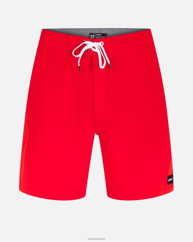 Hurley miehet Phantom-eco yksi ja ainoa kiinteä 18\" boardshort yhtenäisyyden punainen vaatetus A06JJB166