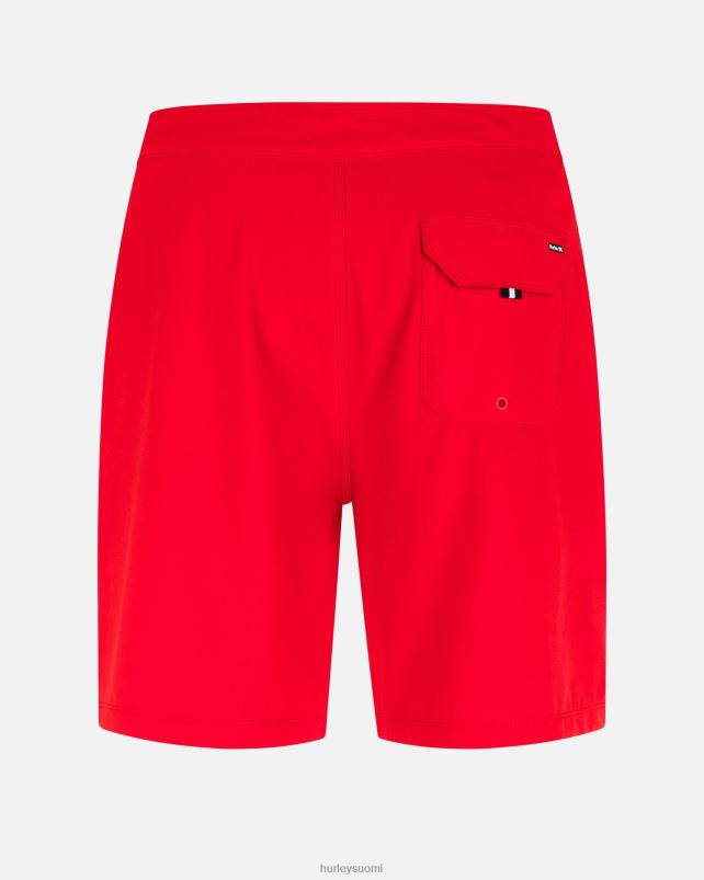 Hurley miehet Phantom-eco yksi ja ainoa kiinteä 18\" boardshort yhtenäisyyden punainen vaatetus A06JJB166