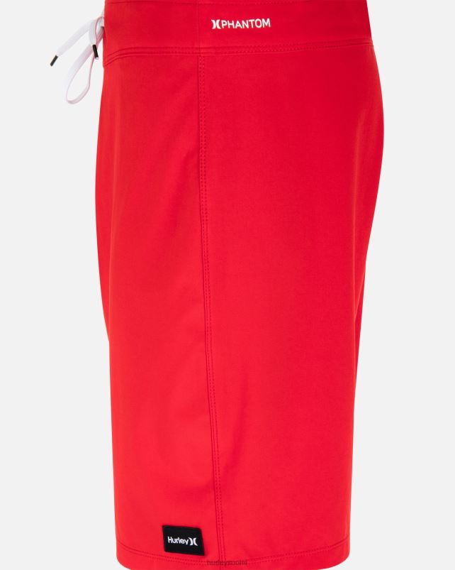 Hurley miehet Phantom-eco yksi ja ainoa kiinteä 18\" boardshort yhtenäisyyden punainen vaatetus A06JJB166