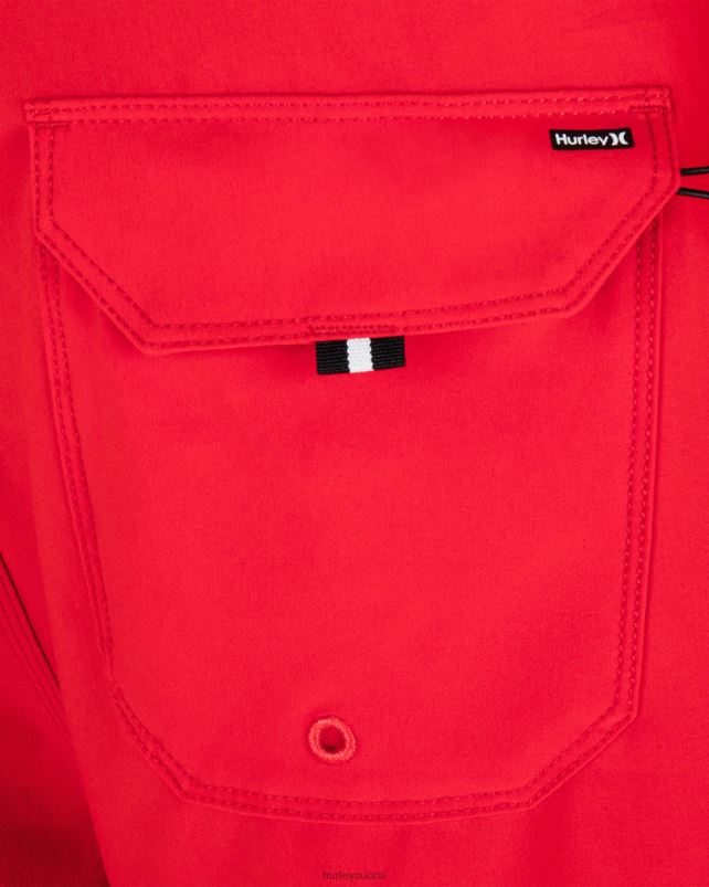Hurley miehet Phantom-eco yksi ja ainoa kiinteä 18\" boardshort yhtenäisyyden punainen vaatetus A06JJB166
