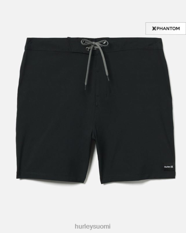 Hurley miehet Phantom yksi ja ainoa kiinteä boardshortsit 18" musta vaatetus A06JJB190