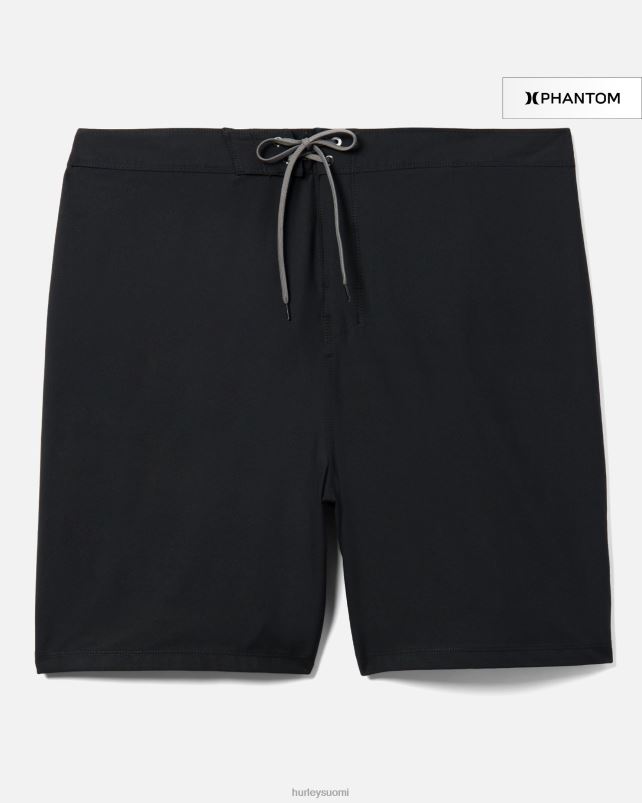 Hurley miehet iso ja korkea phantom yksi ja ainoa kiinteä boardshorts musta vaatetus A06JJB196