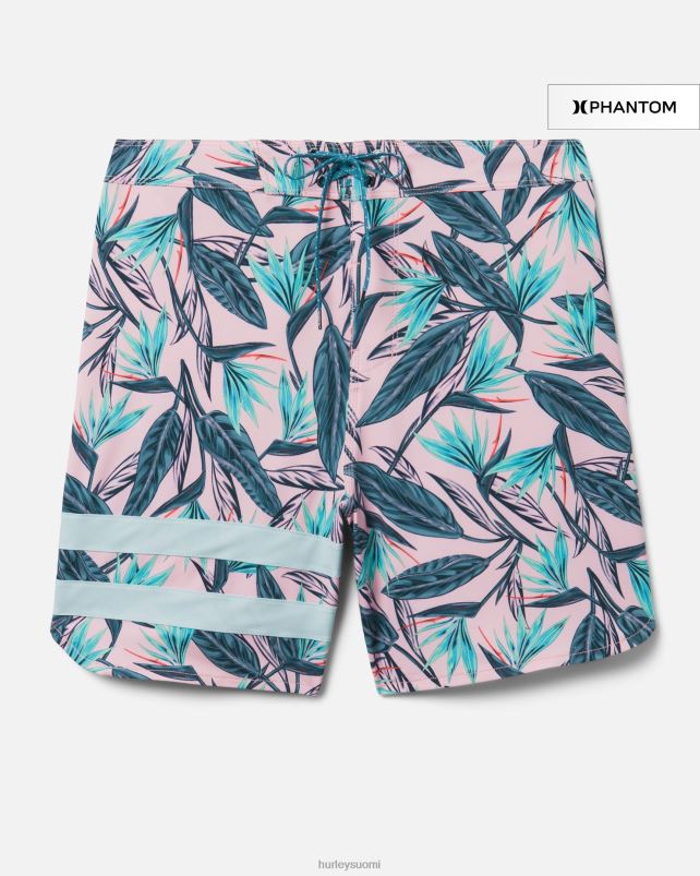 Hurley miehet phantom block party 18\" boardshort vaaleanpunainen kipinä vaatetus A06JJB182