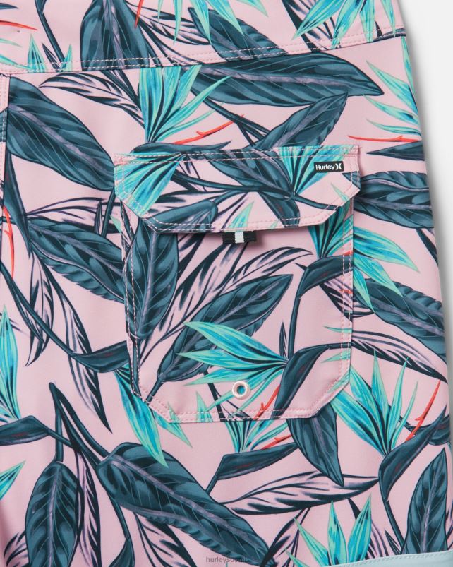 Hurley miehet phantom block party 18\" boardshort vaaleanpunainen kipinä vaatetus A06JJB182