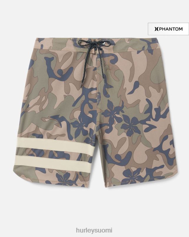 Hurley miehet phantom block party boardshort 18" oliivi vaatetus A06JJB147