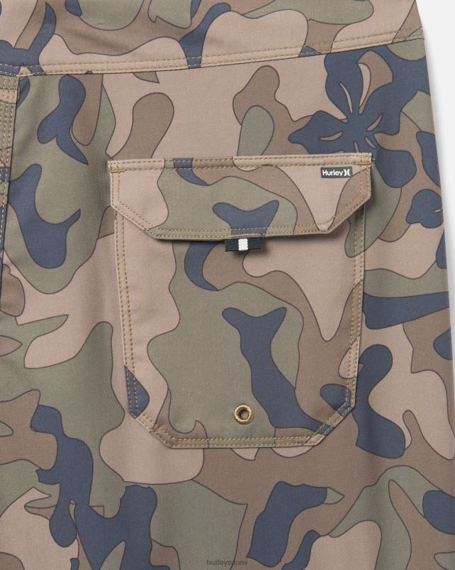 Hurley miehet phantom block party boardshort 18\" oliivi vaatetus A06JJB147