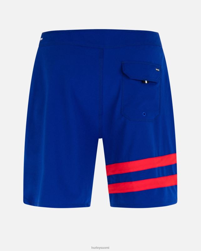 Hurley miehet phantom-eco block party 18\" boardshort syvä kuninkaallinen sininen vaatetus A06JJB143