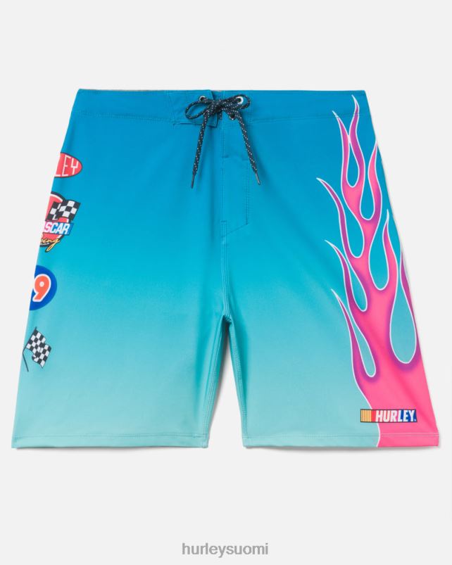 Hurley miehet phantom-eco nascar flames 18\" boardshort arktinen neon vaatetus A06JJB181