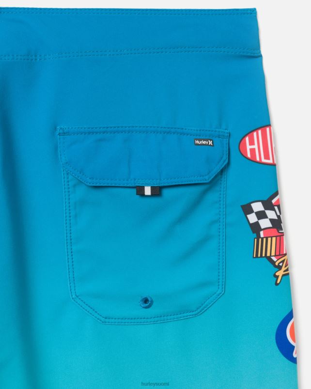 Hurley miehet phantom-eco nascar flames 18\" boardshort arktinen neon vaatetus A06JJB181