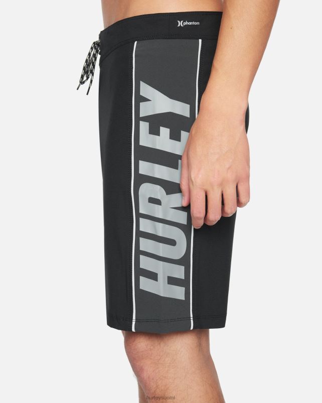 Hurley miehet phantom fastlane boardshortsit 18\" musta vaatetus A06JJB201