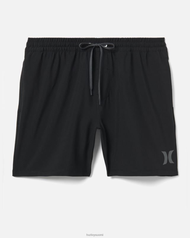 Hurley miehet yksi ja ainoa kiinteä volley boardshort 17\" musta vaatetus A06JJB197