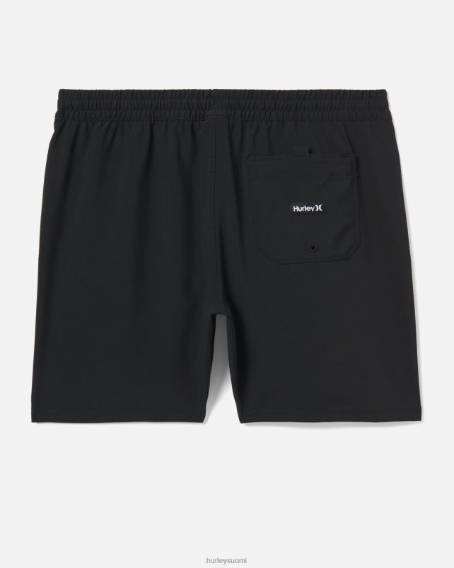 Hurley miehet yksi ja ainoa kiinteä volley boardshort 17\" musta vaatetus A06JJB197