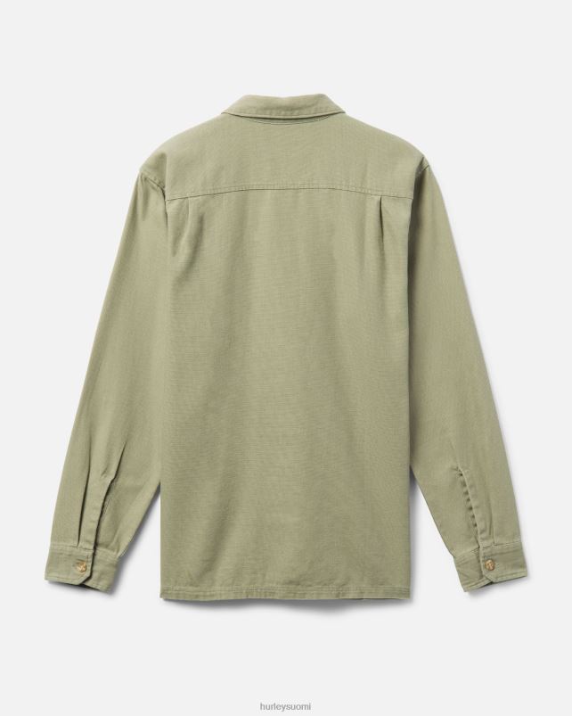 Hurley miehet bixby canvas pitkähihainen paita armeija vaatetus A06JJB381