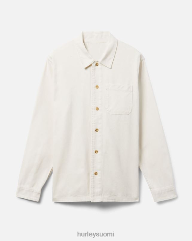 Hurley miehet bixby canvas pitkähihainen paita tuskin luuta vaatetus A06JJB324