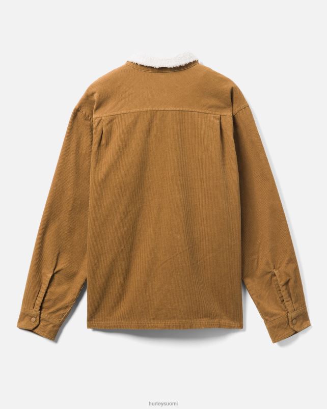 Hurley miehet bixby cord sherpavuorattu pitkähihainen paita kultainen doodle vaatetus A06JJB319