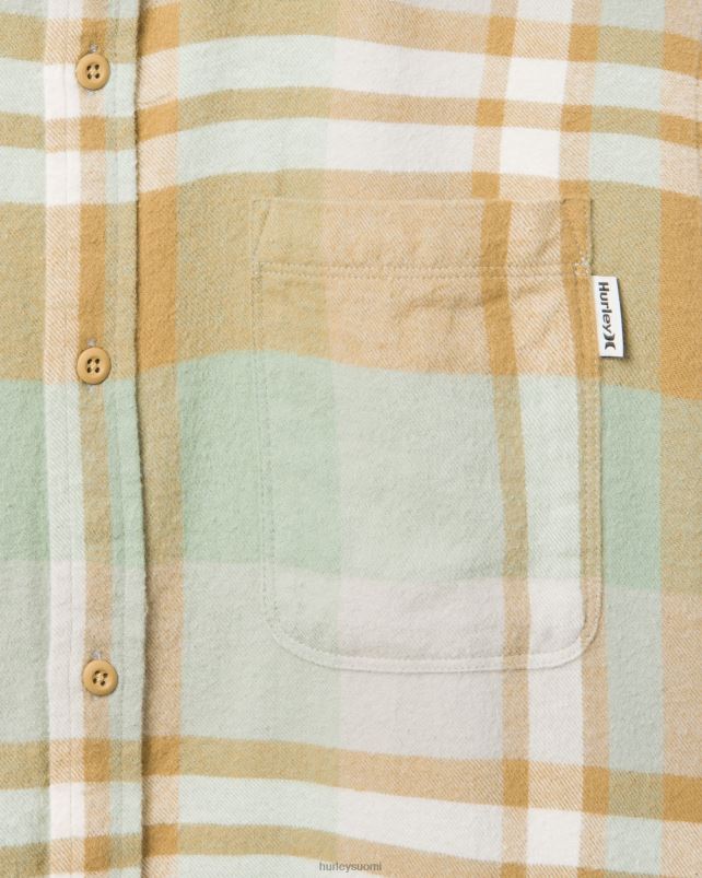 Hurley miehet portland orgaaninen flanellipaita kultainen doodle vaatetus A06JJB382