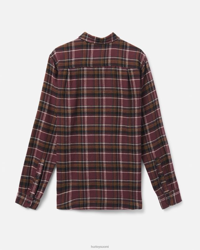 Hurley miehet portland orgaaninen flanellipaita ruskea vaatetus A06JJB366