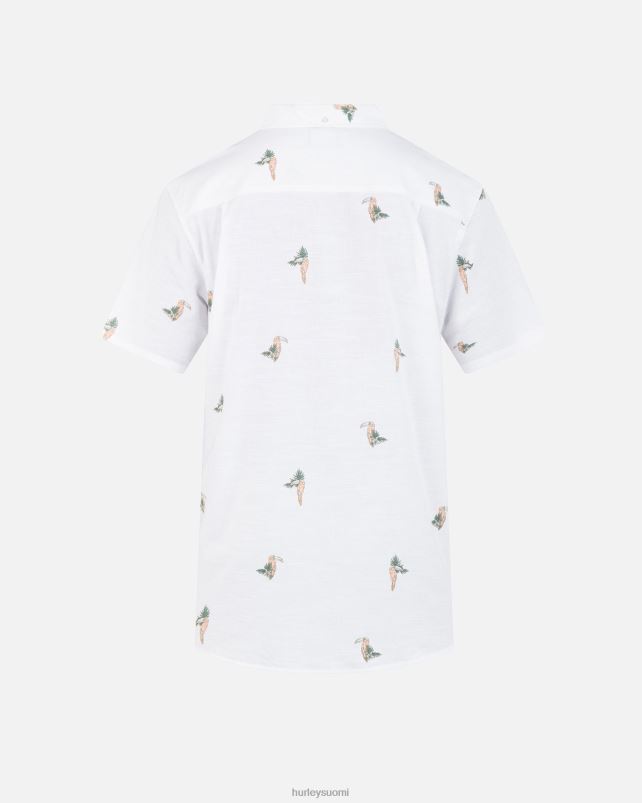 Hurley miehet yksi ja ainoa joustava lyhythihainen paita valkoinen 2 vaatetus A06JJB284