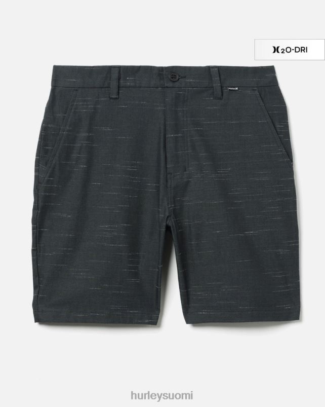 Hurley miehet h2o-dri cole stretchband kävelyshortsit 19" musta vaatetus A06JJB250