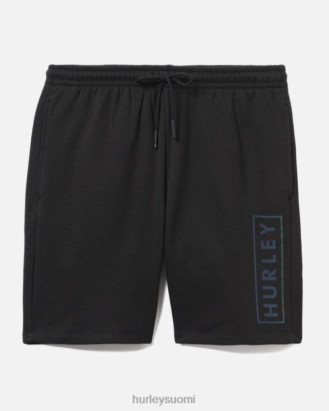 Hurley miehet olemassa boxed logo puuvilla fleece lyhyt musta vaatetus A06JJB62