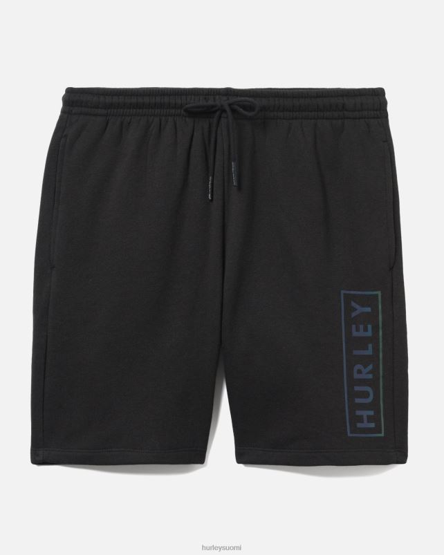 Hurley miehet olemassa boxed logo puuvilla fleece lyhyt musta vaatetus A06JJB62