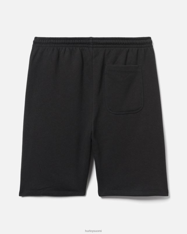 Hurley miehet olemassa boxed logo puuvilla fleece lyhyt musta vaatetus A06JJB62