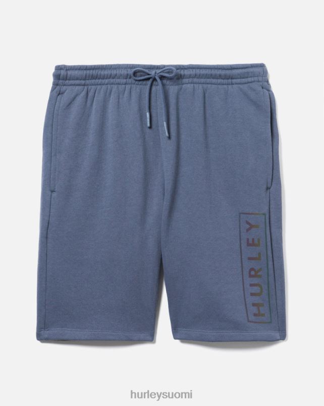 Hurley miehet olemassa boxed logo puuvilla fleece lyhyt tummansininen vaatetus A06JJB35