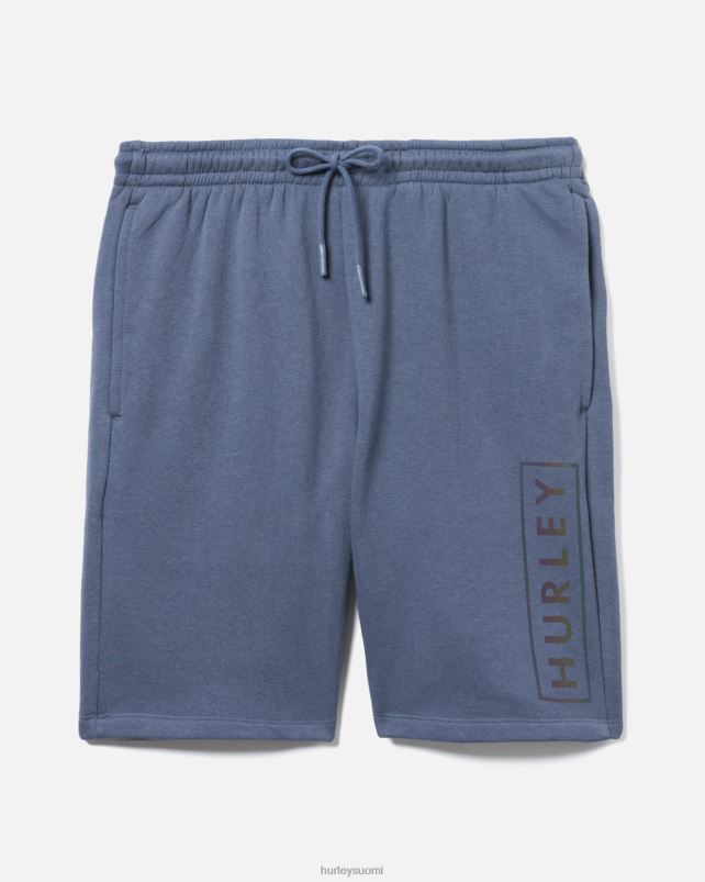Hurley miehet olemassa boxed logo puuvilla fleece lyhyt tummansininen vaatetus A06JJB35