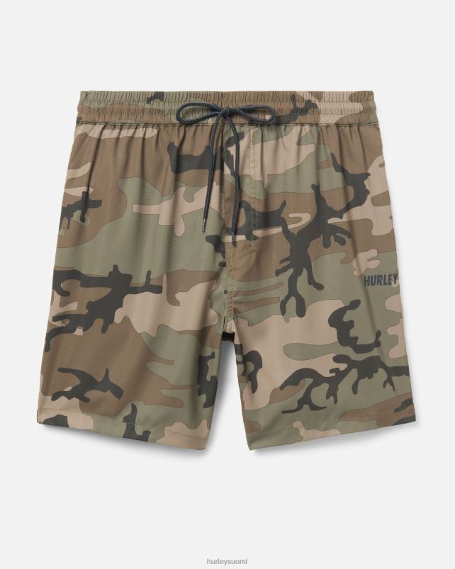 Hurley miehet tutki h2o-dri trek ii shortsit 17,5\" oliivi vaatetus A06JJB208