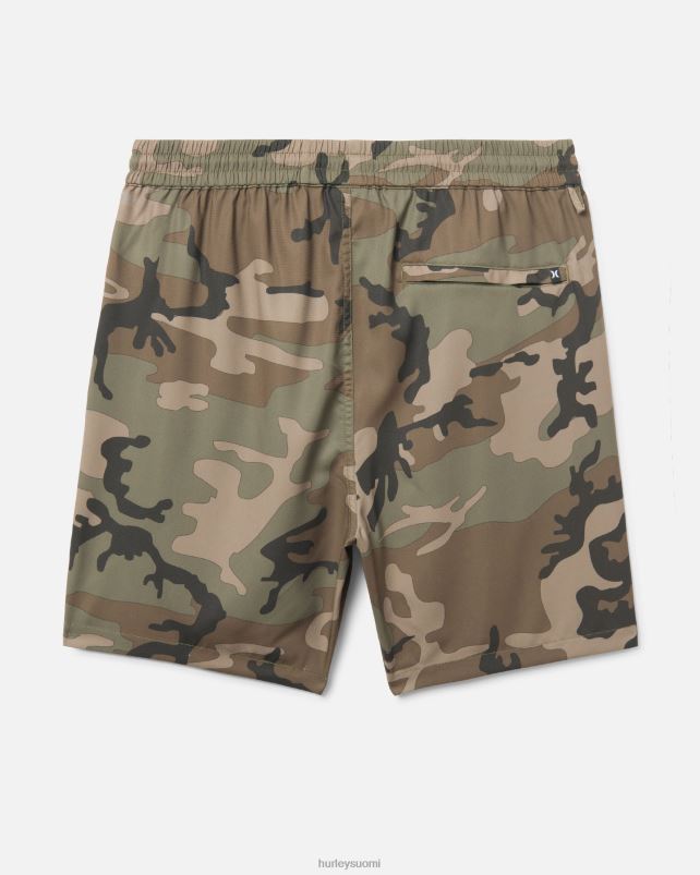 Hurley miehet tutki h2o-dri trek ii shortsit 17,5\" oliivi vaatetus A06JJB208