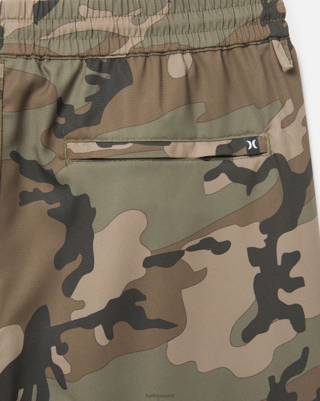 Hurley miehet tutki h2o-dri trek ii shortsit 17,5\" oliivi vaatetus A06JJB208