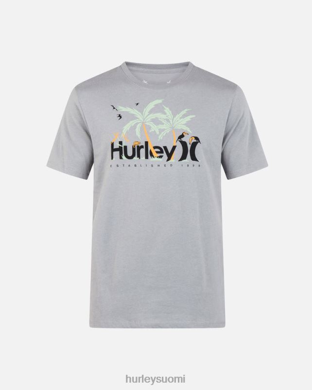 Hurley miehet arjen viidakon lyhythihainen t-paita hiukkanen vaatetus A06JJB109