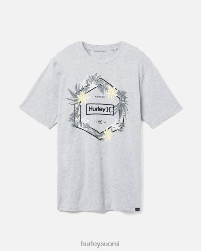 Hurley miehet arjen viidakon t-paita tummanharmaa kanerva vaatetus A06JJB285