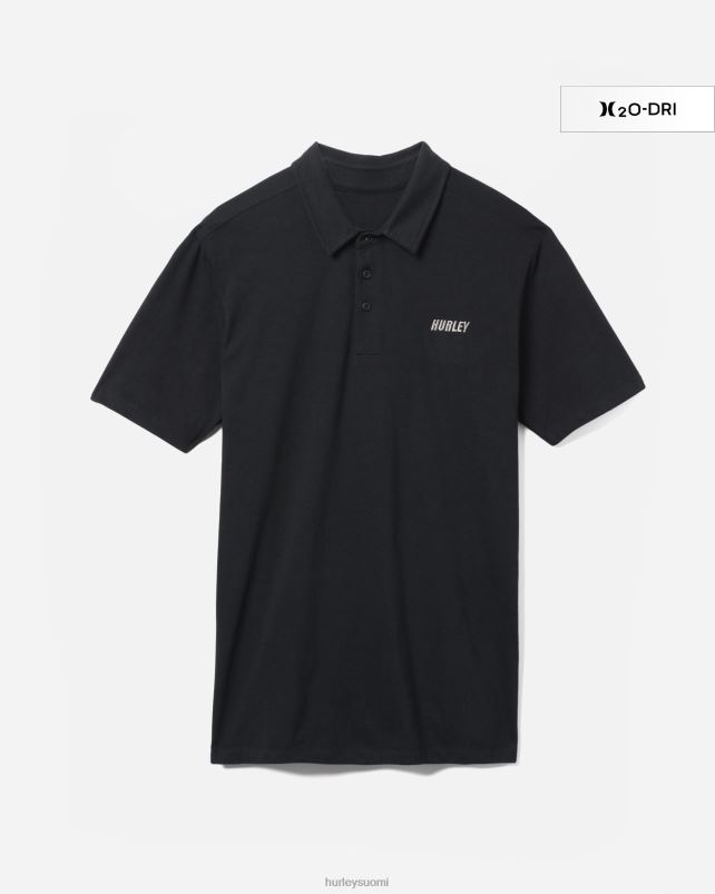 Hurley miehet h2o-dri ace lyhythihainen poolo musta vaatetus A06JJB406