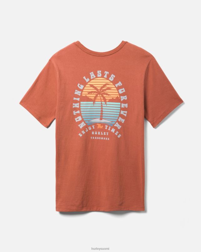 Hurley miehet joka päivä mikään ei kestä ikuisesti lyhythihainen zion ruoste vaatetus A06JJB390