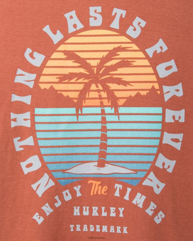 Hurley miehet joka päivä mikään ei kestä ikuisesti lyhythihainen zion ruoste vaatetus A06JJB390