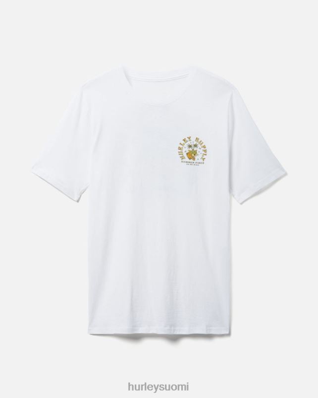 Hurley miehet joka päivä pesty kesävibes lyhythihainen valkoinen vaatetus A06JJB368