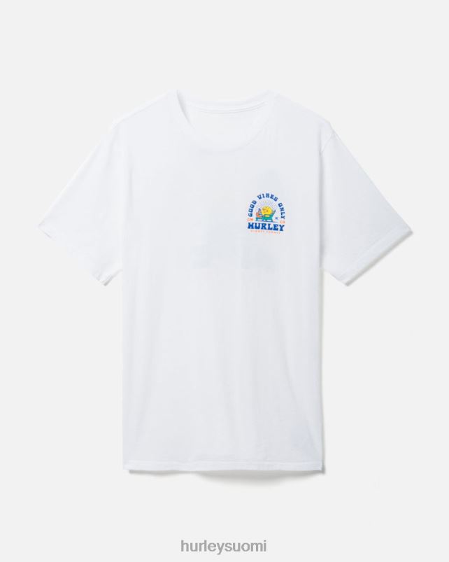 Hurley miehet joka päivä pesty loma lyhythihainen valkoinen vaatetus A06JJB296