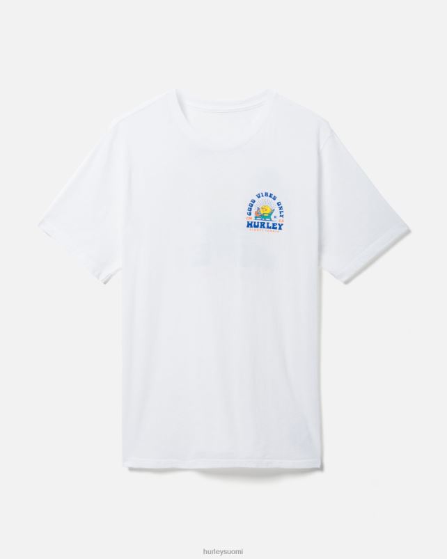 Hurley miehet joka päivä pesty loma lyhythihainen valkoinen vaatetus A06JJB296