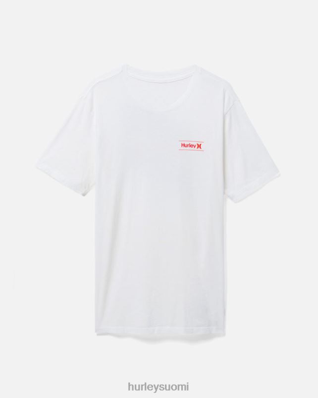 Hurley miehet joka päivä pesty yksi ja vain leikattu lyhythihainen t-paita valkoinen vaatetus A06JJB379
