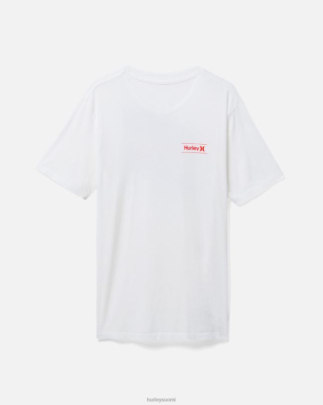 Hurley miehet joka päivä pesty yksi ja vain leikattu lyhythihainen t-paita valkoinen vaatetus A06JJB379